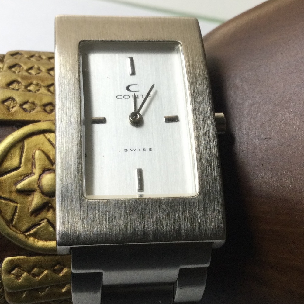 Conte Silver Tone Watch